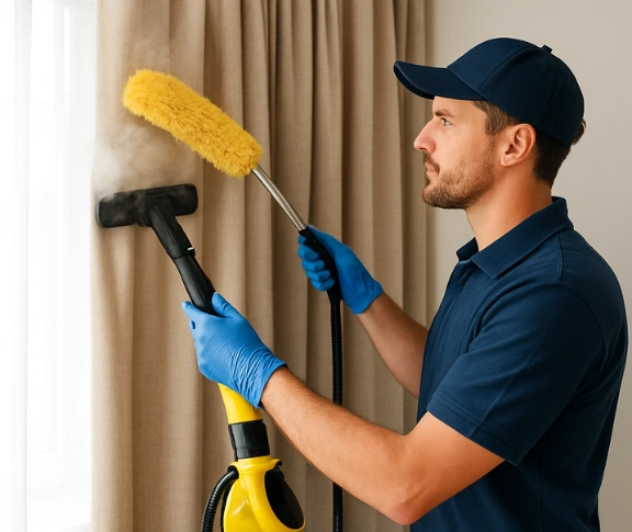 Trusted blind cleaning technician Matty Curtain Cleaning enmore-nsw QLD